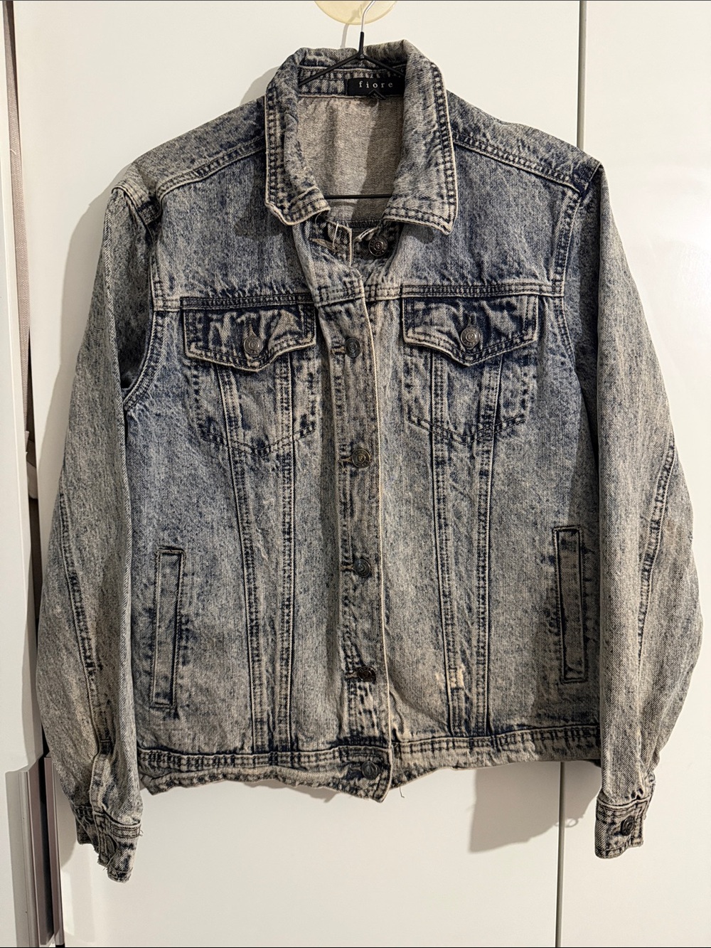 FIORE Acid-Wash Denim Jacket -small